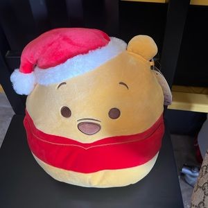 WINNIE THE POOH Santa Hat Disney Original Squishmallow